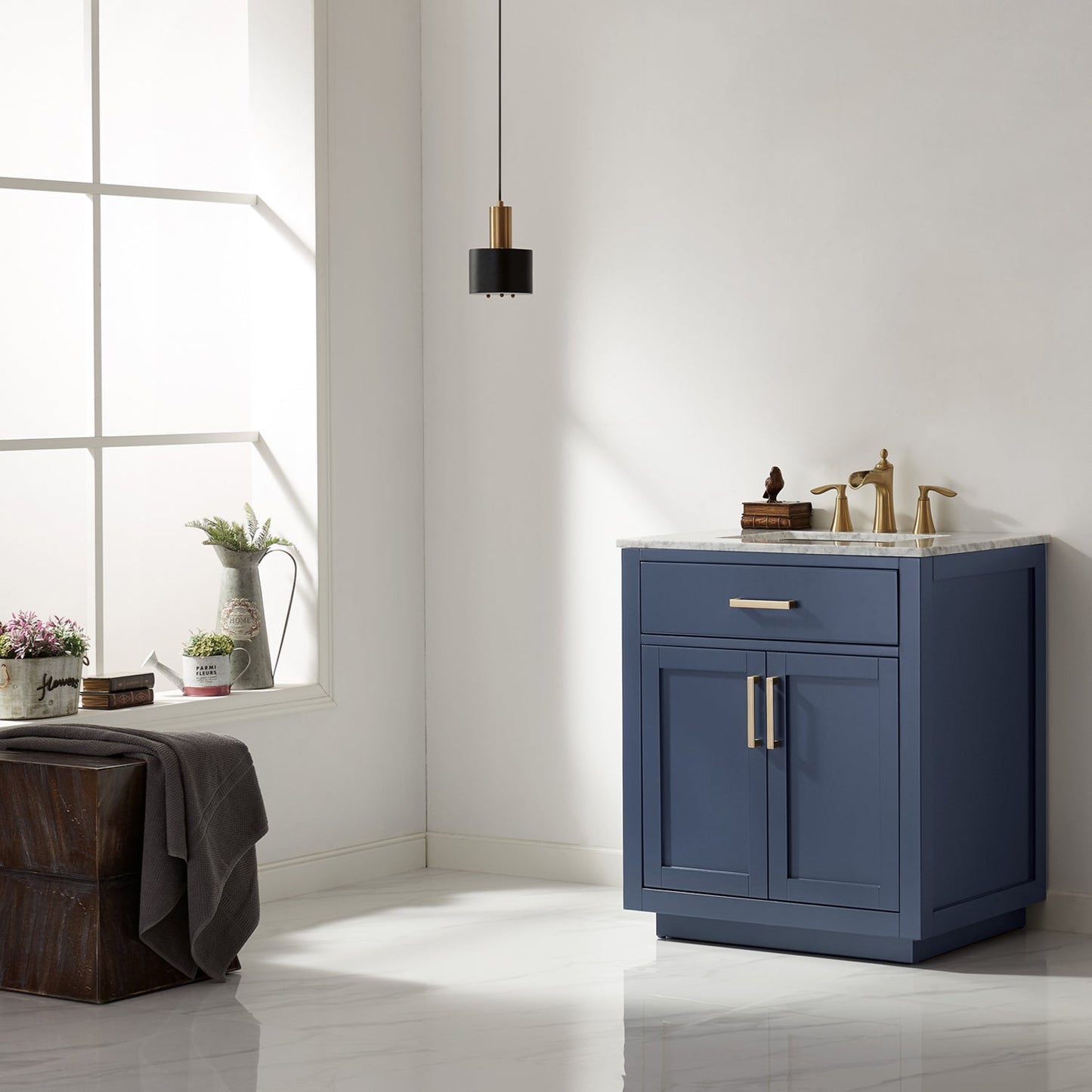 Altair Designs 30" Single Bathroom Vanity Cabinet Only - 531030-CAB-WH-NM