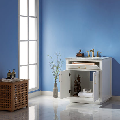 Altair Designs 30" Single Bathroom Vanity Cabinet Only - 531030-CAB-WH-NM