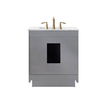 Altair Designs 30" single vanity with top - 531030-WH-CA-NM