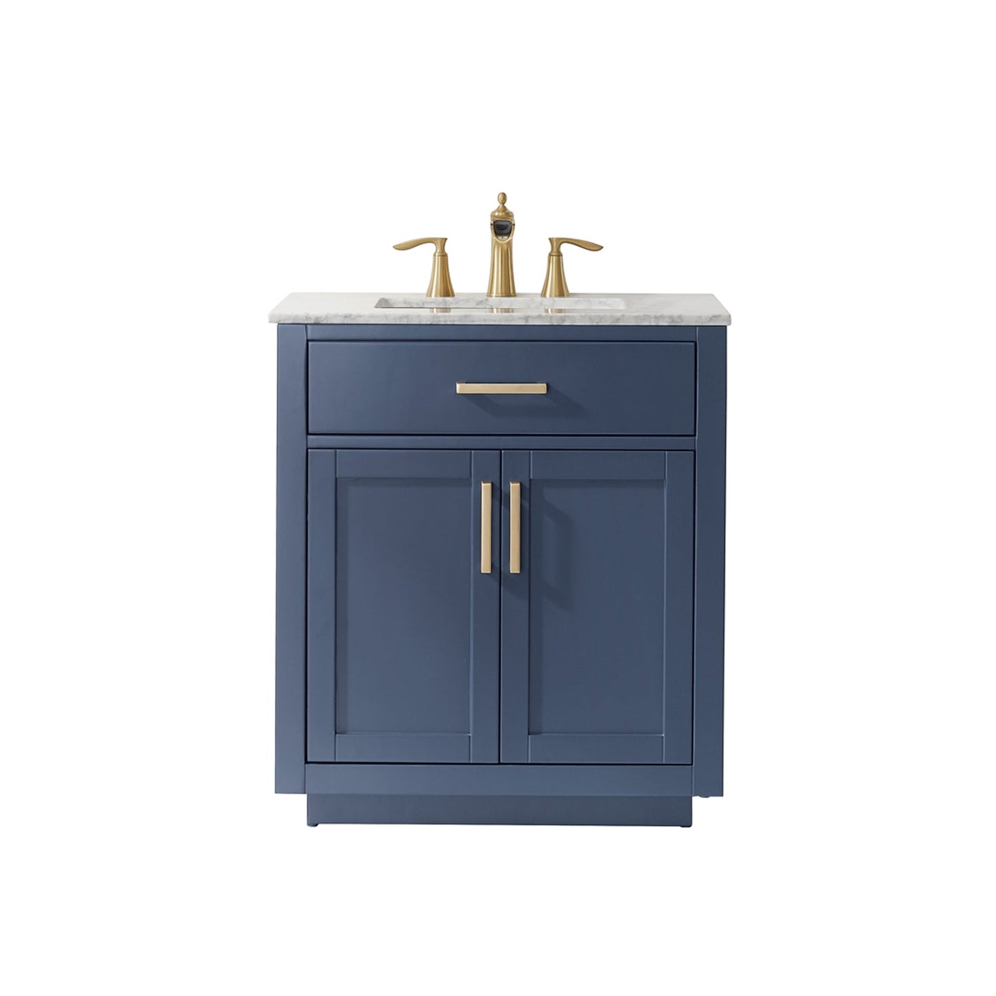 Altair Designs 30" single vanity with top - 531030-WH-CA-NM