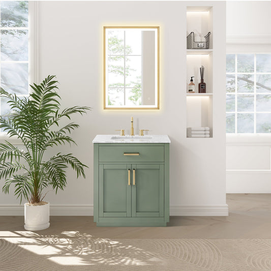 Altair Designs Ivy 30"/36"/48" single vanity with top - 531030-VG-CA-NM