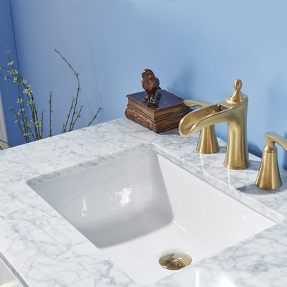 Altair Designs 30" single vanity with top - 531030-WH-CA-NM