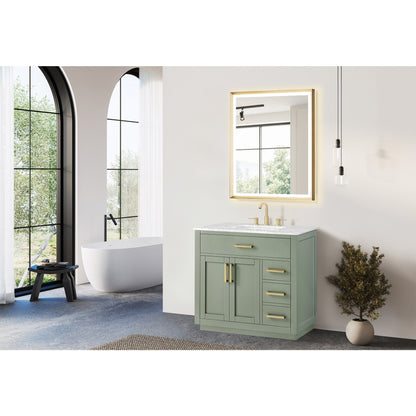 Altair Designs Ivy 30"/36"/48" single vanity with top - 531030-VG-CA-NM