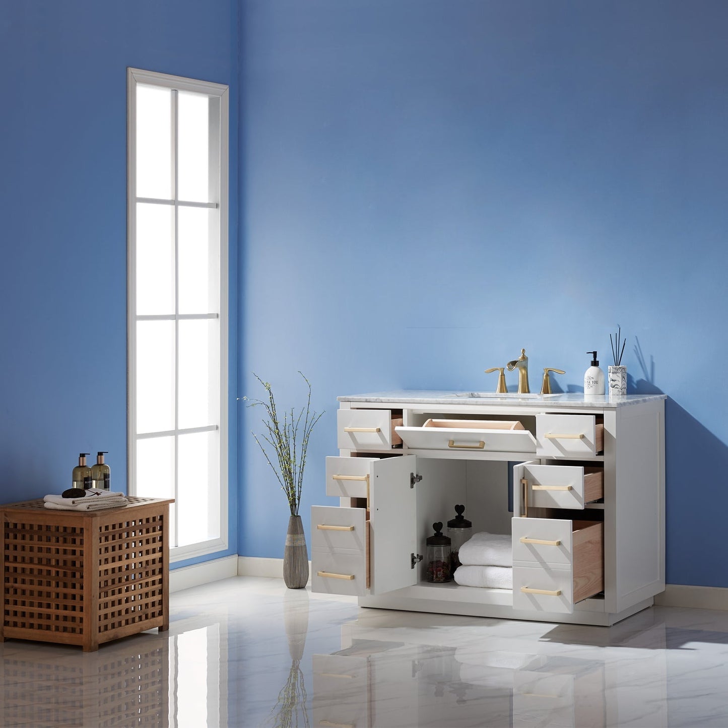 Altair Designs 48" Single Bathroom Vanity Cabinet Only - 531048-CAB-RB-NM
