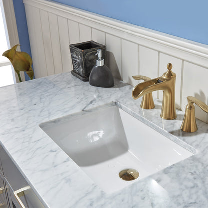 Altair Designs 48" single vanity with top - 531048-WH-CA-NM