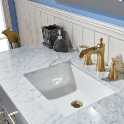 Altair Designs 48" single vanity with top - 531048-WH-CA-NM