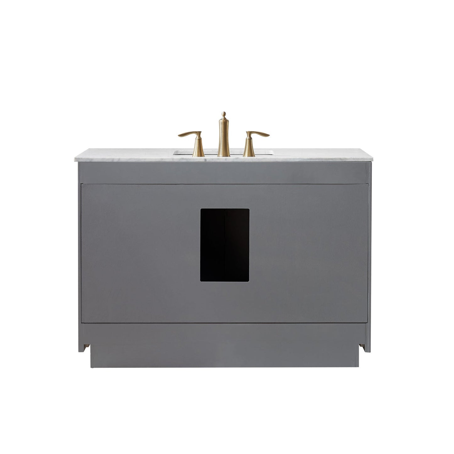 Altair Designs 48" single vanity with top - 531048-WH-CA-NM