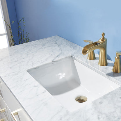 Altair Designs 48" single vanity with top - 531048-WH-CA-NM