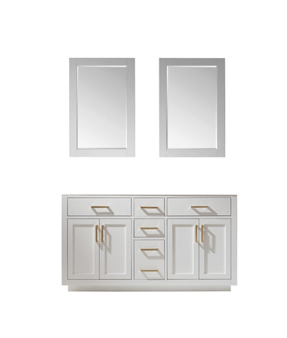 Altair Designs 60" Double Bathroom Vanity Cabinet Only - 531060-CAB-RB-NM