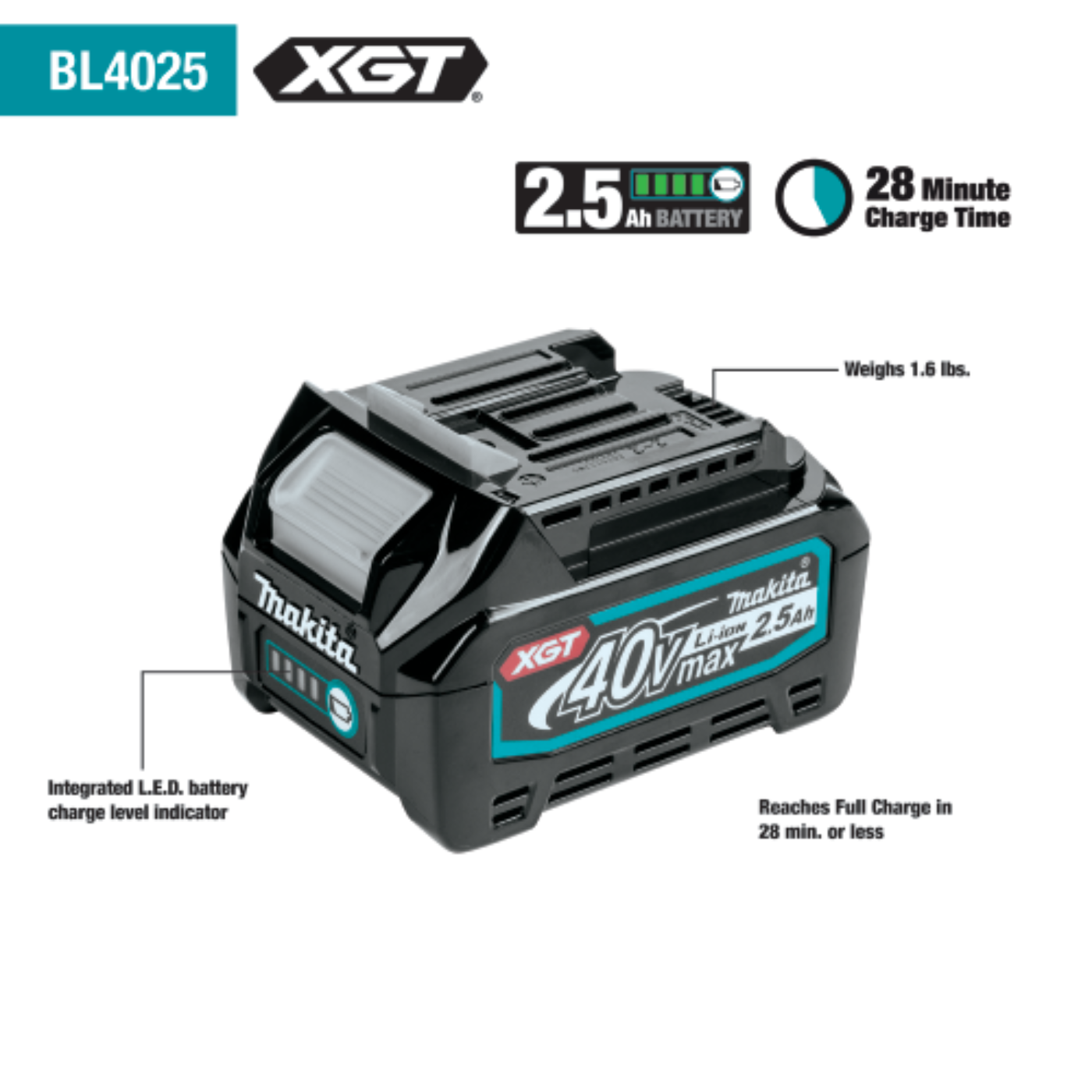 Makita 40V max XGT Brushless Cordless 4‑Speed High‑Torque 1/2" Sq. Drive Impact Wrench Kit w/ Friction Ring Anvil  - GWT02D