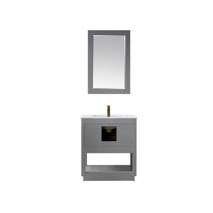 Altair Designs 30" single vanity with top - 532030-WH-CA
