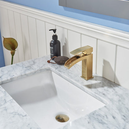 Altair Designs 30" single vanity with top - 532030-WH-CA