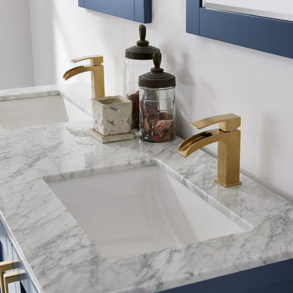 Altair Designs 60" double vanity with top - 532060-WH-CA-NM