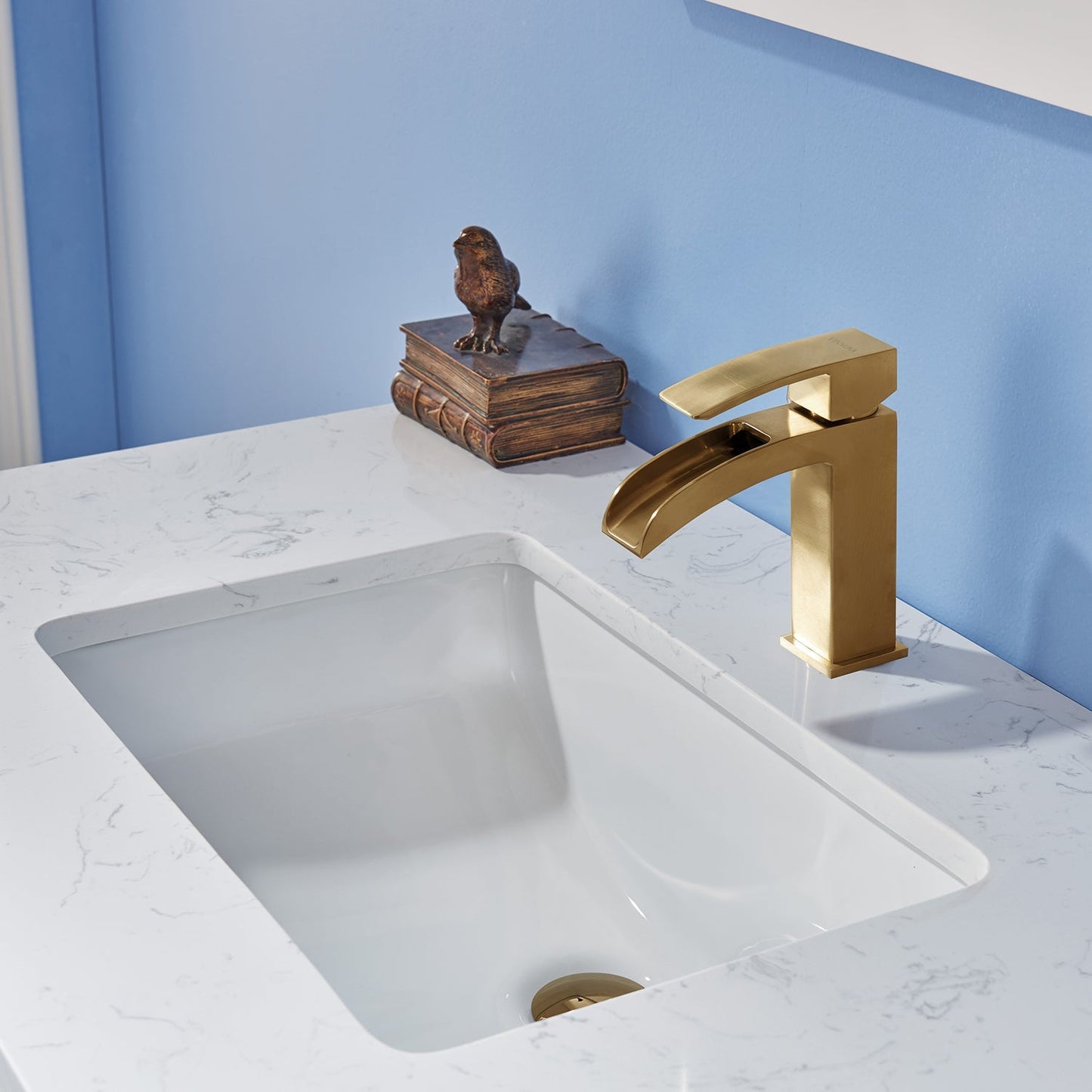 Altair Designs 36" single vanity with top - 533036-RB-AW-NM