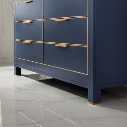 Altair Designs 60" double vanity with top - 533060-RB-AW-NM