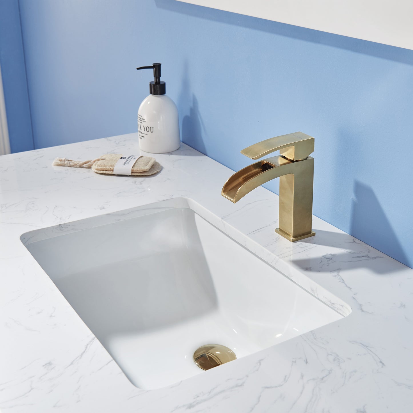 Altair Designs 48" single vanity with top - 534048-WH-AW-NM