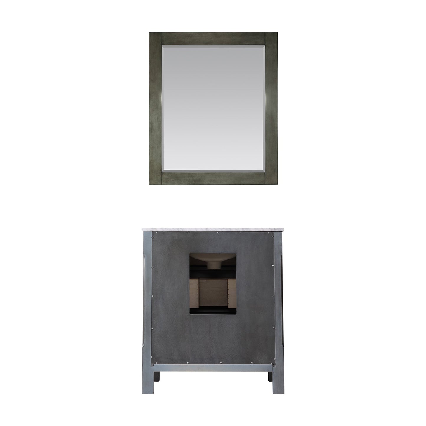 Altair Designs 30" single vanity with top - 535030-WH-CA