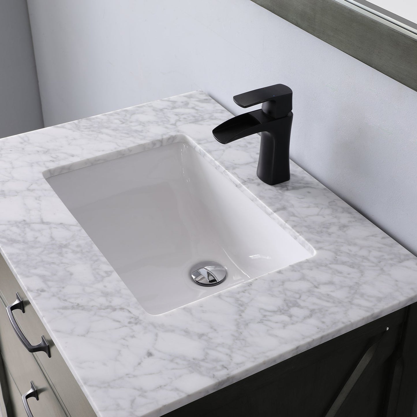 Altair Designs 30" single vanity with top - 535030-WH-CA
