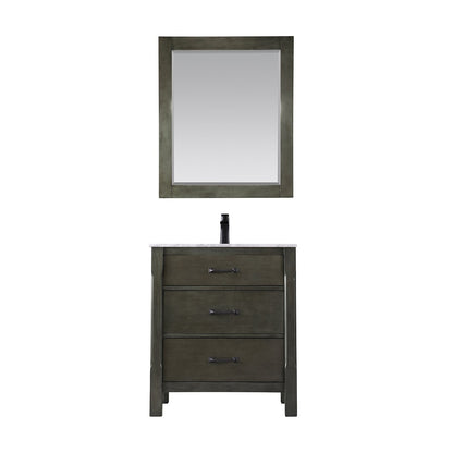 Altair Designs 30" single vanity with top - 535030-WH-CA