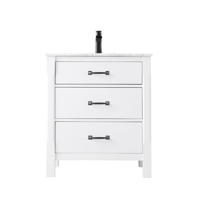 Altair Designs 30" single vanity with top - 535030-WH-CA