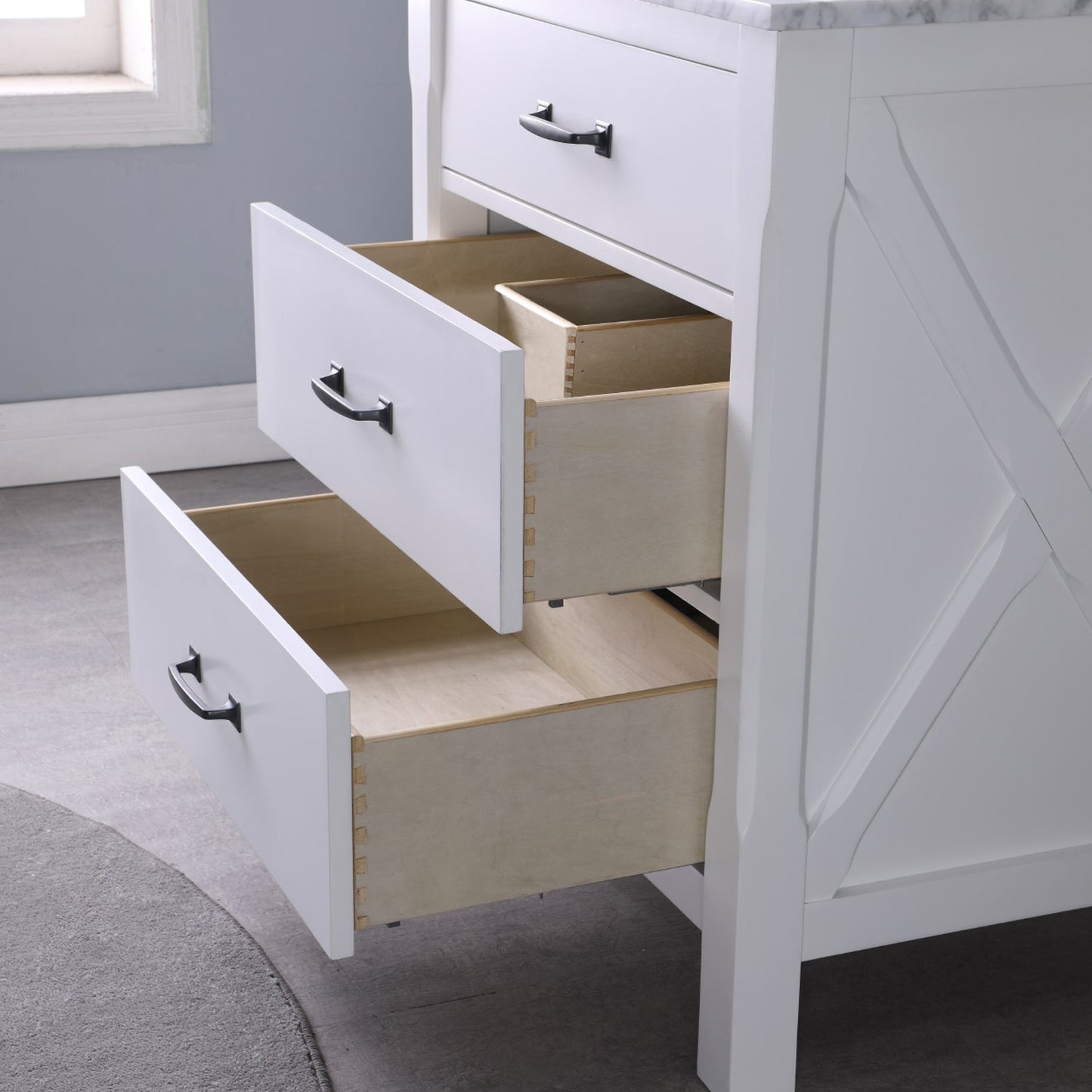 Altair Designs 30" single vanity with top - 535030-WH-CA