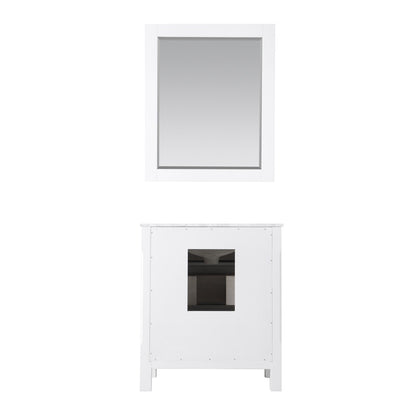 Altair Designs 30" single vanity with top - 535030-WH-CA