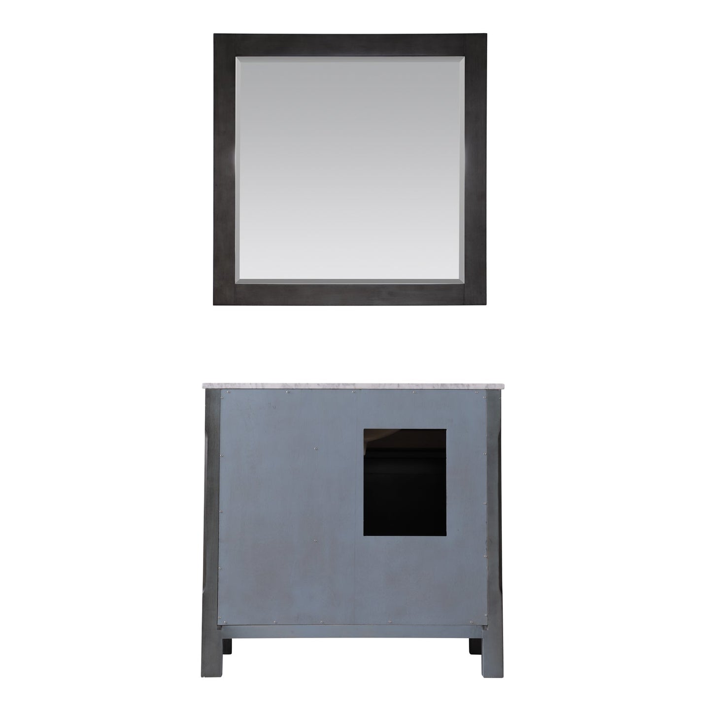 Altair Designs 36" single vanity with top - 535036-WH-CA