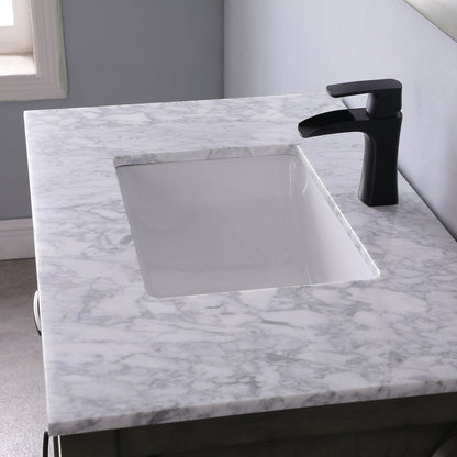 Altair Designs 36" single vanity with top - 535036-WH-CA