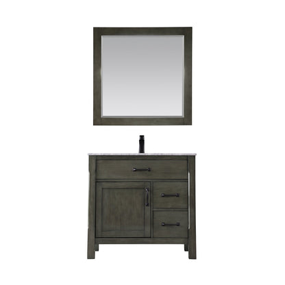Altair Designs 36" single vanity with top - 535036-WH-CA