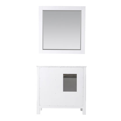 Altair Designs 36" single vanity with top - 535036-WH-CA