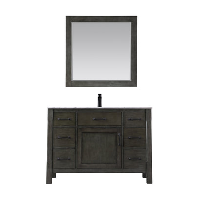 Altair Designs 48" single vanity with top - 535048-WH-CA