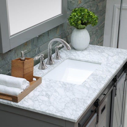 Altair Designs 48" single vanity with top - 536048-WH-CA-NM