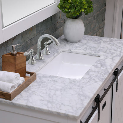 Altair Designs 48" single vanity with top - 536048-WH-CA-NM