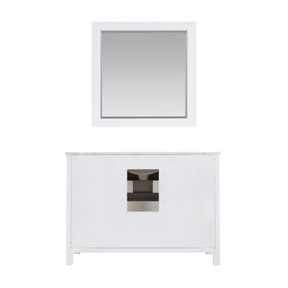 Altair Designs 48" single vanity with top - 536048-WH-CA-NM