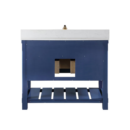 Altair Designs 42" single vanity with top - 537042-JB-AW-NM