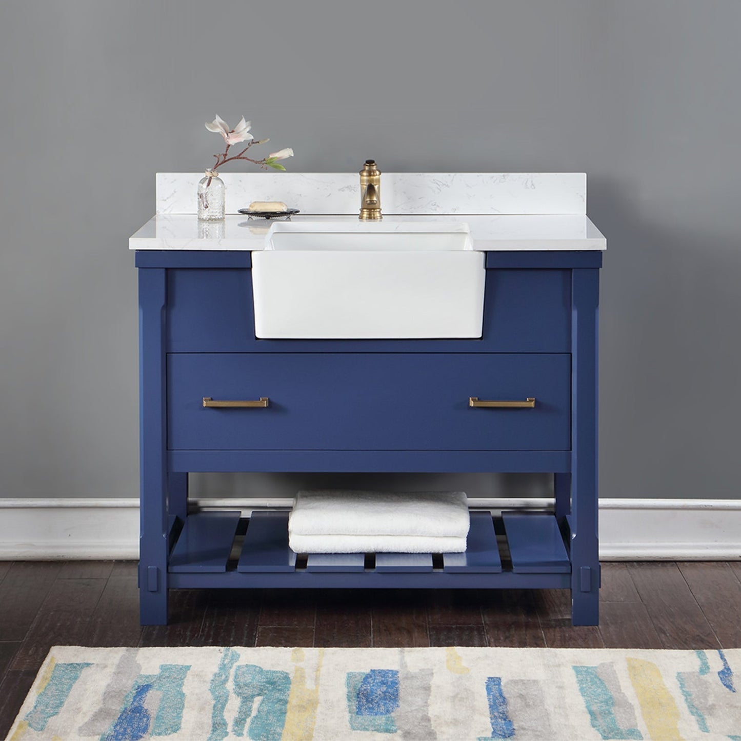 Altair Designs 42" single vanity with top - 537042-JB-AW-NM