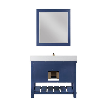 Altair Designs 42" single vanity with top - 537042-JB-AW-NM