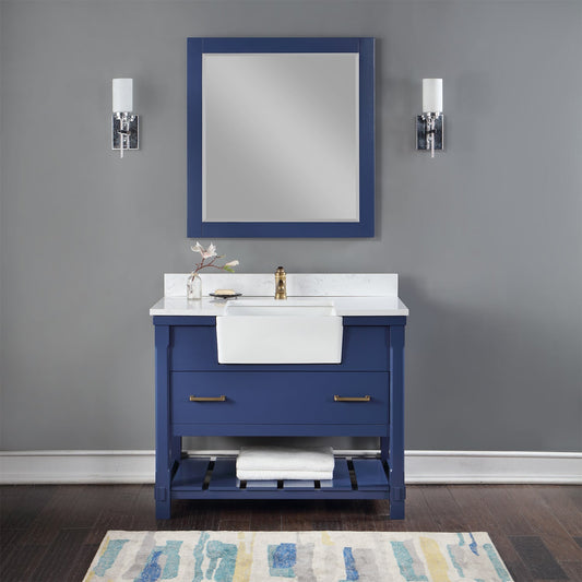 Altair Designs 42" single vanity with top - 537042-JB-AW-NM