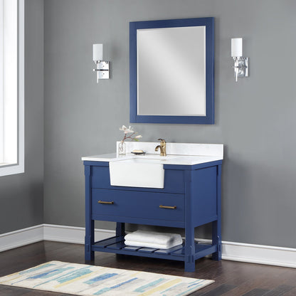 Altair Designs 42" single vanity with top - 537042-JB-AW-NM