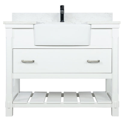 Altair Designs 42" single vanity with top - 537042-JB-AW-NM