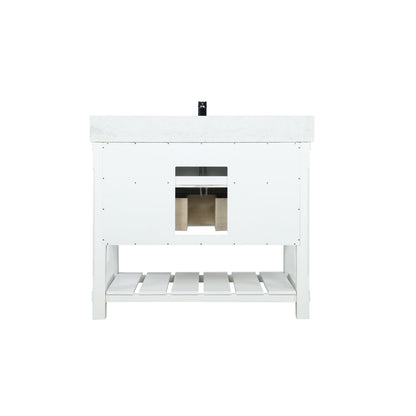Altair Designs 42" single vanity with top - 537042-JB-AW-NM