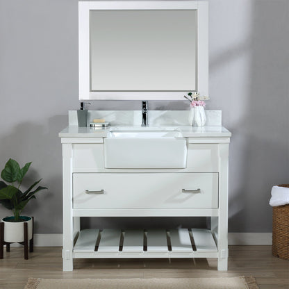 Altair Designs 42" single vanity with top - 537042-JB-AW-NM