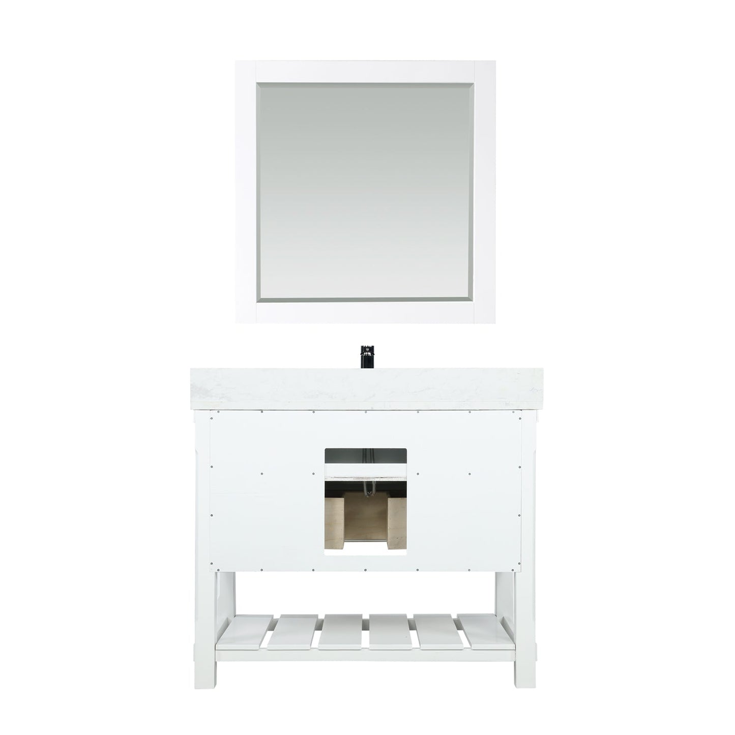 Altair Designs 42" single vanity with top - 537042-JB-AW-NM