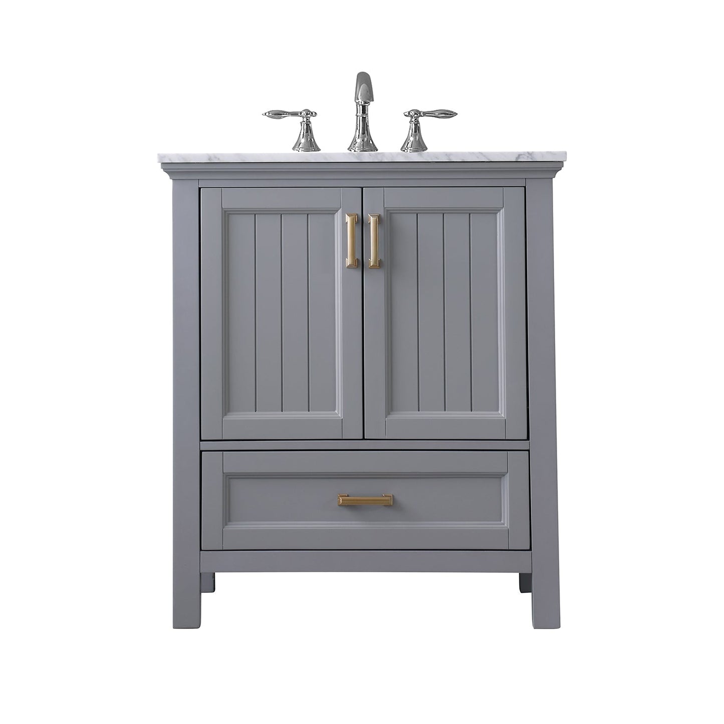 Altair Designs 30" single vanity with top - 538030-WH-CA-NM