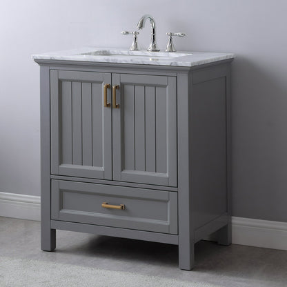 Altair Designs 30" single vanity with top - 538030-WH-CA-NM