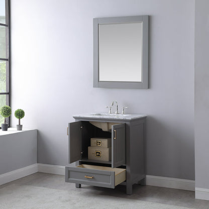 Altair Designs 30" single vanity with top - 538030-WH-CA-NM