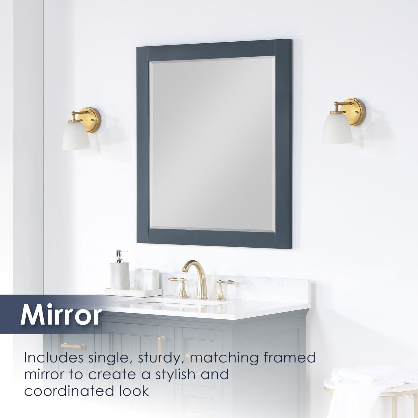 Altair Designs  42" single vanity with top - 538042-CB-AW-NM