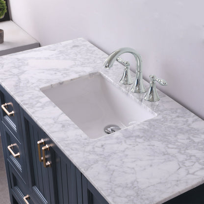 Altair Designs 48" single vanity with top - 538048-WH-CA-NM
