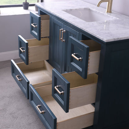 Altair Designs 48" single vanity with top - 538048-WH-CA-NM