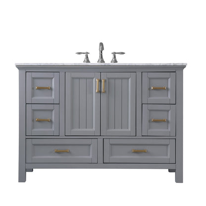 Altair Designs 48" single vanity with top - 538048-WH-CA-NM